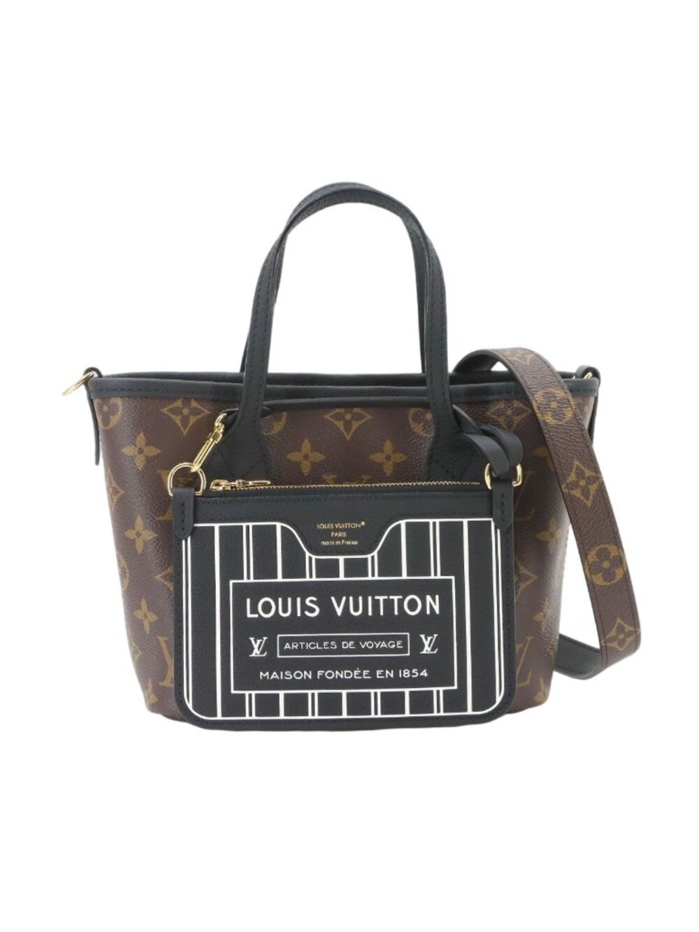 Louis Vuitton Monogram Neverfull Inside Out BB Shoulder Bag